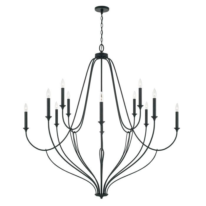 Lark Manor 12 Light Candle Style Tiered Chandelier Wayfair Canada